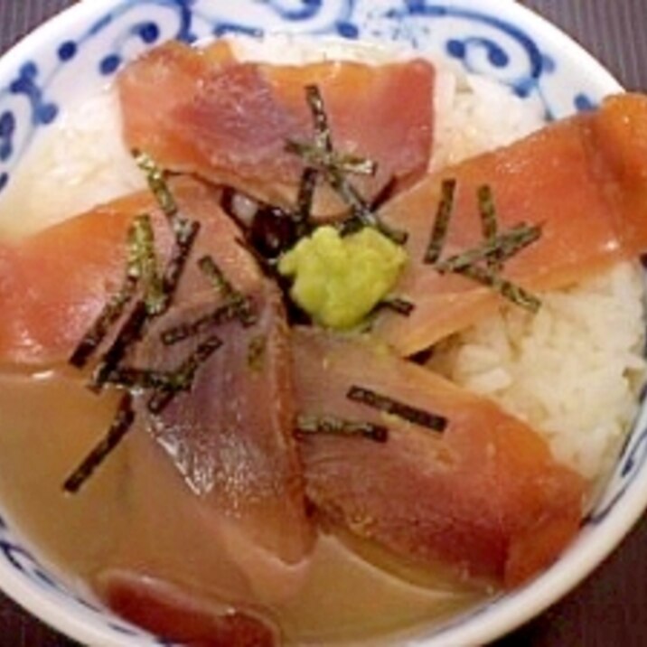 作るの１分マグロの漬丼茶漬け